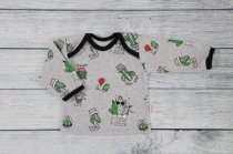 Кофта "Кактусы" кулирка р.68-80 см арт.600058