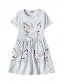 Платье для девочек "Sleeping Princess grey" серый, 3-7 лет арт.BZ199