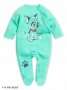 Комбинезон для мальчиков "На страже спокойствия" ментол 1-12 мес