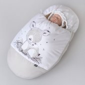 Конверт на выписку зимний Леснушки серый олененок
