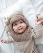 Шапка-шлем зимняя Малыш хб подклад, с утеплителем бежевый