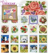 Картина алмазная " Tukzar " по номерам 20*20см Микс 8, ассорти, на подрамнике 13271