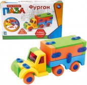 Конструктор-пазл 1Toy Фургон, 51 деталь