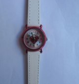 Часы 106-3 белые/красное сердце Часы 106-3 белые/красное сердце