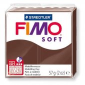 Глина полимерная FIMO Soft шоколад 57гр арт.8020-75