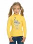 Джемпер для девочек "50% единорог, 50% леорог, всегда королева" 1-5 лет, желтый арт.GFJS3137