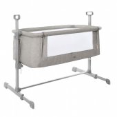 Колыбель приставная CARRELLO Luna Neutral Grey