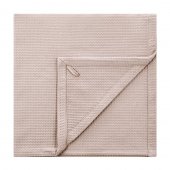 Полотенце вафельное с уголком, хлопок, цвет бежевый