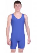 Борцовское трико одностороннее синий 3850