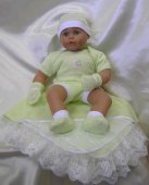 "КНОПОЧКА" ш307 - комплект на выписку (бело-кремовый)