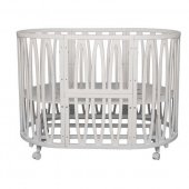 Кровать Мелони 7 в 1 с маятником, цвет белый Кровать Мелони 7 в 1 с маятником, цвет белый