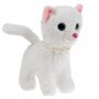 Мягкая игрушка "Мой питомец" Кошка с ожерельем 18 см в сумочке арт.F80083-18X