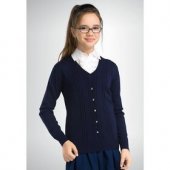 Джемпер для девочек Pelican 6 лет, темно-синий арт.GKJR4062 Джемпер для девочек Pelican 6 лет, темно-синий арт.GKJR4062