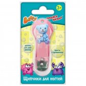 Щипчики для ногтей Baffy Мишка D0130-B