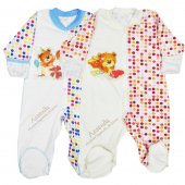 Комбинезон Пуговка интерлок швы наружу Г05-13 р.56-80 см Комбинезон Пуговка интерлок швы наружу Г05-13 р.56-80 см