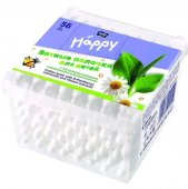 Ватные палочки БЕЛЛА Baby Happy с ограничителем 56шт