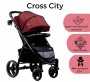 Коляска прогулочная Bubago Model Cross City Bordo бордовый