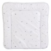 Матрас для пеленания Polini kids 65х65 см French Teddy белый/серый Матрас для пеленания Polini kids 65х65 см French Teddy белый/серый