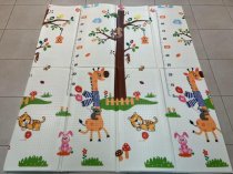 Коврик игровой с ростомером двусторонний складной