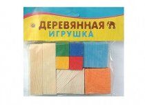 Рыжий кот Дерев. игрушка НР-0142 Развивающий набор №1 (счётный материал, часть целое) 14шт.