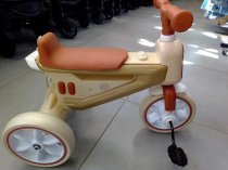 Велосипед детский трехколесный TL-A001 коричневый со светом и звуком