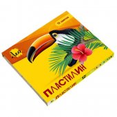 Пластилин Лео Ярко 12цв 240г со стеком, картонная упаковка