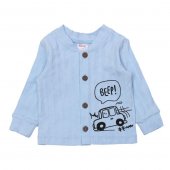 Кофточка для мальчиков BONITO KIDS интерлок р.62-86 см голубой арт.OP1369 Кофточка для мальчиков BONITO KIDS интерлок р.62-86 см голубой арт.OP1369
