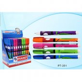 Ручка Первоклассника в дисплее синяя 0,7мм трехгранная, резиновый держатель