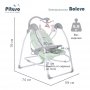 Электрокачели Pituso Bolero 2 в 1 мятный