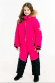 Комбинезон для девочки Stellas Kids 116-134 цвет фуксия, натуральная опушка М-472/1 Комбинезон для девочки Stellas Kids 116-134 цвет фуксия, натуральная опушка М-472/1