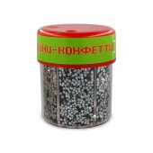 Конфетти Звездочки с дозатором серебро 80гр арт.2-312/03 Конфетти Звездочки с дозатором серебро 80гр арт.2-312/03