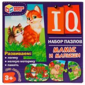 Мамы и малыши. Набор IQ-пазлов для малышей. 120х120х120 мм