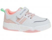 Полуботинки для девочки Сказка р.27-32 белый/розовый арт.R567773288/P Полуботинки для девочки Сказка р.27-32 белый/розовый арт.R567773288/P