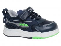 Полуботинки для мальчика Сказка р.22-26 темно-синий/салатовый арт.R171963281DB Полуботинки для мальчика Сказка р.22-26 темно-синий/салатовый арт.R171963281DB