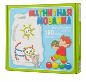 Мозаика магнитная Десятое королевство 180 штук, диаметр 20 мм арт.00944