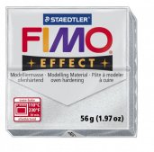 Глина полимерная FIMO Effect серебряный металлик 57гр арт.8020-81
