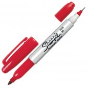 Маркер "Sharpie" Twin Tip красный, 0,3-1мм, двухсторонний, пулевидный наконечник, перманентный Маркер "Sharpie" Twin Tip красный, 0,3-1мм, двухсторонний, пулевидный наконечник, перманентный