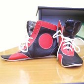 Борцовки кожа красные 5872