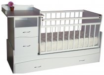 Кровать-трансформер Чунга-чанга белый, поперечный маятник