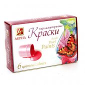 Набор акриловых красок Луч Перламутр 6цв 20мл Набор акриловых красок Луч Перламутр 6цв 20мл