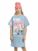 Платье для девочек "Нон-стоп" 6-14 лет, цвет голубой арт.GFDT4160/1, GFDT5160/1