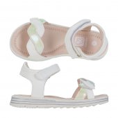 Сандалии для девочки KAKADU р.30-35 белый арт.9423B Сандалии для девочки KAKADU р.30-35 белый арт.9423B