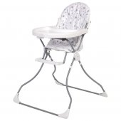 Стульчик для кормления Polini kids 152 Звезды, белый-серый