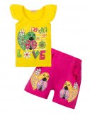 Комплект для девочки "Love birds" желтый 5-8 лет Комплект для девочки "Love birds" желтый 5-8 лет