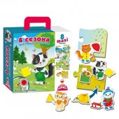 Vladi-Toys Пазл с липучками 2907-02 4 сезона
