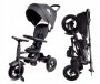 Велосипед трехколесный QPLAY RITO черный складной, резиновые колеса 10"/8"