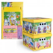 Валиант ВЕСЁЛАЯ АФРИКА Короб картонный, складной, малый, 25*33*18.5 см, набор 2 шт., VAL KCTN-AF-2S