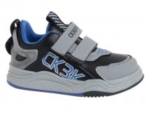 Полуботинки для мальчика Сказка р.22-26 серый/черный Полуботинки для мальчика Сказка р.22-26 серый/черный