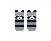 Носки CONTE Мордашки Енотики р.12-24 серый арт.317 Носки CONTE Мордашки Енотики р.12-24 серый арт.317