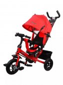 Велосипед трехколесный Moby kids Comfort Air красный, надувные колеса